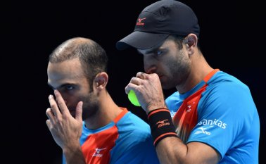 La dupla colombiana llegó al Torneo de Maestros como la segunda mejor del año. AFP