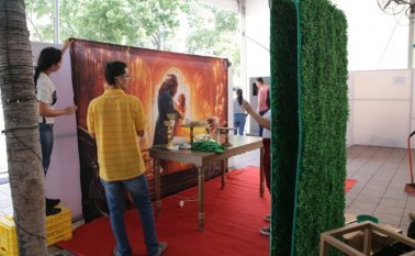 Un hangar, de 21 metros de ancho por 30 de largo y ocho metros de altura, acogerá a los expositores durante tres días.
César Obando / La Opinión