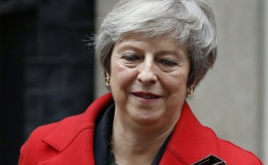 Jefe de gobierno británica Theresa May. AFP