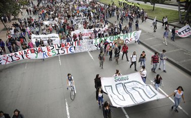 Más de 5.000 estudiantes saldrán a recorrer las calles del país. Colprensa