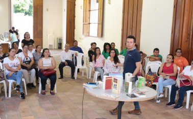 Talleristas de la Biblioteca Nacional orientaron a los bibliotecarios de Norte de Santander y a los promotores de la Red de Lectura de Cúcuta.
Cortesía