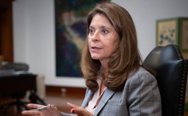 Habla la vicepresidenta Marta Lucía Ramírez.
 Colprensa