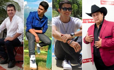 Ángelo Contreras, de Gramalote, Norte de Santander; Edier Navarro, de Girón Santander; Camilo Morantes, de Ocaña, Norte de Santander; y Manuel Sossa, de Bogotá Alfredo Estévez, Mario Franco y Cortesía