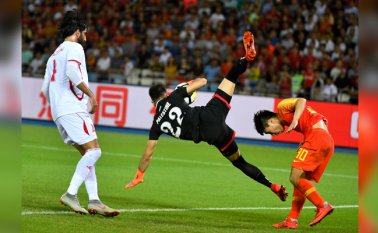 El martes China empató 1-1 en un amistoso contra la modesta Palestina. AFP