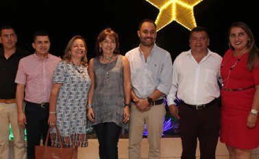 Centrales Eléctricas auspicia el alumbrado navideño. César Obando