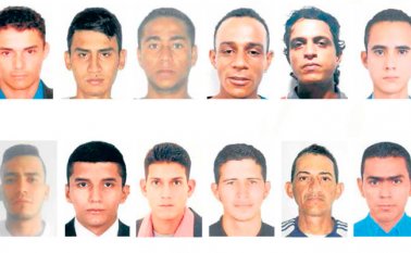 Yoni Rafael Castillo Bayona, Yeison Alfredo Patiño Galvis, Jesús Del Carmen Suárez Avendaño, Isidoro Salazar Castillo, Jhoan Javier Covas Oropesa, Henry Donado Angarita, Michael Enrique Patiño Galvis, Óscar Enrique Rincón Duarte, Diego Edinson Contreras Sayago, Roberto José Gómez Carrillo, William Rodríguez Castro y Ricardo Patiño Bueno. Cortesía
