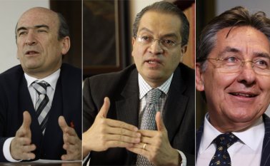 Jorge Enrique Pizano, Néstor Humberto Martínez y Fernando Carrillo Flórez. Colprensa