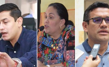 Juan Capacho, Nelly Santafé y Oliverio Castellanos. Cortesía