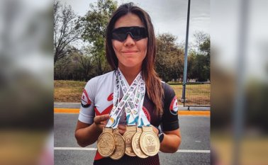 En su primera salida luego de 11 meses, ganó cinco medallas doradas. Cortesía
