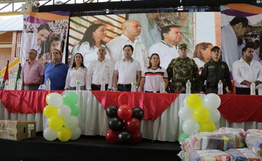 En la más reciente visita institucional de la Gobernación. Cortesía