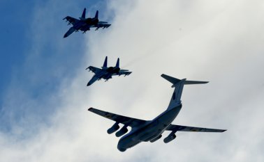 Los dos aviones colisionados pertenecían al Cuerpo de Marines. AFP
