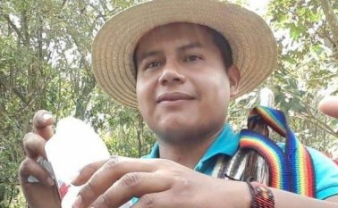 Edwin dagua fue el más reciente líder indígena asesinado, era autoridad del Resguardo Huellas, en el Cauca. Archivo
