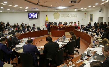 Este martes se llevó a cabo en la Comisión Primera de Cámara, el debate sobre la Reforma Política. Colprensa