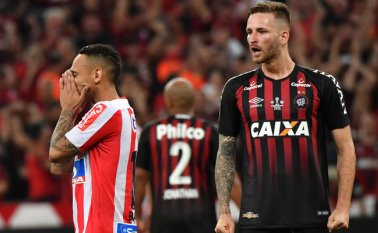 Este es el primer título internacional del club de Brasil. AFP