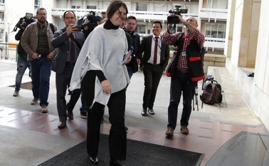 A la Corte Suprema de Justicia llegó la senadora Paloma Valencia. Colprensa