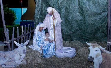 La comunidad armó pesebres con gran creatividad.  Alfredo Estévez y Obando