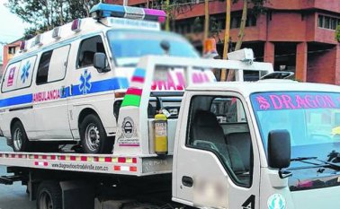 El vehículo inmovilizado hace parte de la red de ambulancia de Jamundí. Archivo - El País