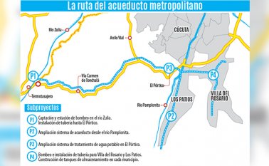 La cual llevará agua a Cúcuta, Los Patios y Villa del Rosario. La Opinión