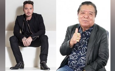 Reguetonero paisa J Balvin y el cantante Pastor López. Archivo