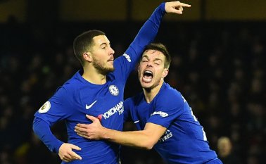 Con una trabajada victoria (1-0) en el primer turno de los partidos de este domingo de la 20ª fecha de la Premier League. AFP