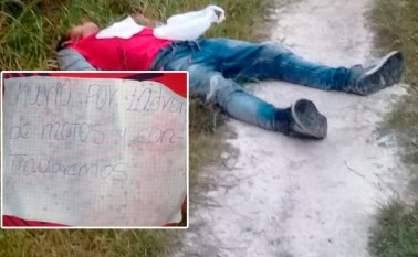 El occiso se encuentra sin identificar. Cortesía