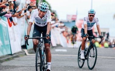Egan Bernal, ciclista colombiano de 22 años, liderará este año al equipo Sky en el Giro de Italia y tambipen correrá los campeonatos nacionales y el Tour de Colombia. Archivo