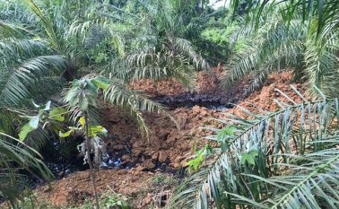 Este fin de semana ya ocurrió el pimer atentado, en la vereda Campo Giles (Tibú), que afectó los caños Batalla y Hoyo Pilón. Cortesía