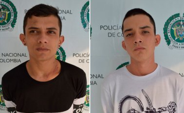 Wilmer Ortiz Garzón y Yeferson Duarte Esquivel. Cortesía