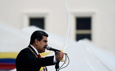 Maduro tomó este jueves posesión para un segundo período como presidente de Venezuela.
AFP