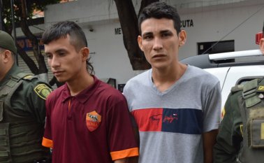 Jhon Wilmer Rojas Chinchilla y Cristian Duván Guzmán Lizarazo. Policía