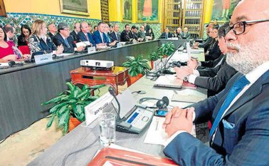 El Grupo de Lima discutió recientemente la situación política Venezuela. Archivo