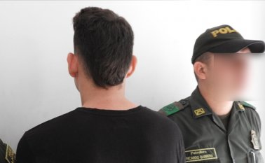 El joven de 23 años fue detenido en el sector Los Estoraques. Policía