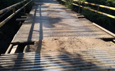 La estructura de 19 metros está ubicada a 300 metros del puente de Campo Dos.
Cortesía