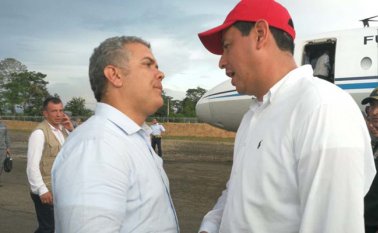 Aunque el presidente Iván Duque estuvo en Norte de Santander y conoció las solicitudes del gobierno regional, la petición del diálogo con el Eln y un plan para la paz no trascendió la visita. Tomada de Twitter
