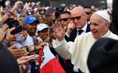 El Airbus A330 llegó al aeropuerto internacional de Tocumen a las 4:15 p.m. hora colombiana. AFP