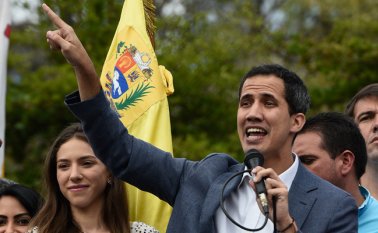 Juan Guaidó fue respaldado por varios países. AFP