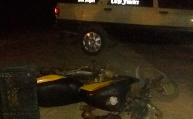 El cadáver del venezolano Gerson Alexander Galvis quedó al lado de la moto. Cortesía