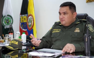Coronel Javier Barrera, comandante de la Policía Metropolitana de Cúcuta. Cortesía