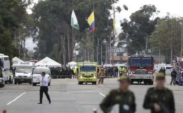 El atentado dejó 20 cadetes muertos. Colprensa