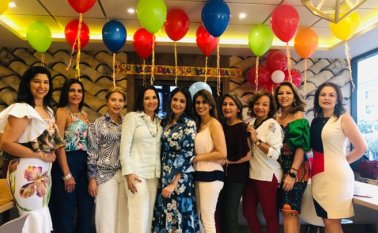 Yamile Jaimes, Isabel Cristina Soto, Betty Parada, Claudia Parra, Carmenza Infante, Alejandra León, Lourdes Colmenares, Cristina Gil, Claudia Uribe y Yulyella Parada. Cortesía