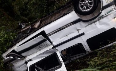 En la vía la Línea. Colprensa