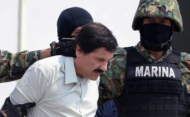 Joaquín 'El Chapo' Guzmán es acusado de tráfico de cientos de toneladas de cocaína, heroína, metanfetaminas y marihuana a Estados Unidos. Archivo