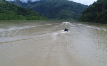 El río en condiciones normales está trayendo cerca de 500 metros cúbicos por segundo y aguas abajo pasaría a tener 100 metros cúbicos por segundo. Archivo Colprensa