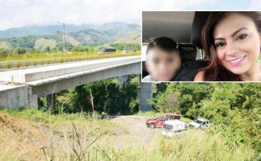 Los cuerpos de Moreno Cruz y el infante cayeron del puente, cuya altura sería cercana a los 120 metros, los gritos de desespero, tristeza y dolor se escucharon en el lugar. El Nuevo Día