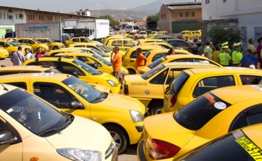 El parque automotor tipo taxi quedó congelado en 8.778 taxis, según el Área Metropolitana de Cúcuta. Archivo La Opinión