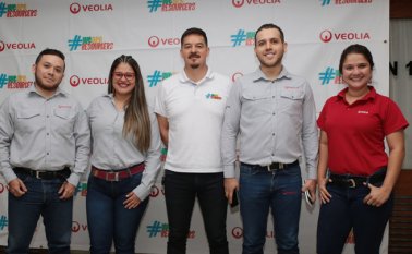 Ciro Ríos, Karime Parada, Nelson Torres, Diego Monsalve y Kelly Santos. César Obando