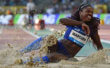 La atleta colombiana buscará defender en los Juegos Panamericanos 2019 su corona. En las dos últimas ediciones de las justas se ha llevado el oro. Archivo