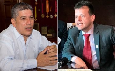 El senador Edgar Díaz y el representante Jairo Cristo, ambos de Cambio Radical, estuvieron la semana pasada en el encuentro con el presidente Iván Duque. Cortesía
