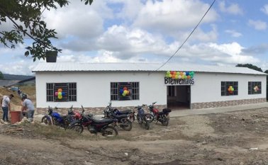 En un lote que fue donado por el colegio de El Tarra, se levantó la casa de la cultura del corregimiento Filo El Gringo. Cortesía