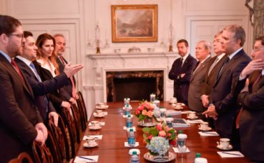 El presidente Duque comenzó una visita oficial a Estados Unidos en la que este mismo miércoles se reunirá con su homólogo estadounidense, Donald Trump. Twitter